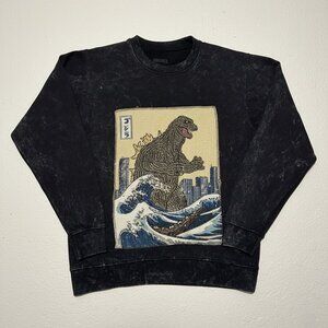 The Great Wave of Godzilla Sweatshirt